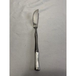 TOWLE SUPREME "BAMBOO" SATIN FINISH 18/8 STAINLESS MASTER BUTTER KNIFE 6 3/8"